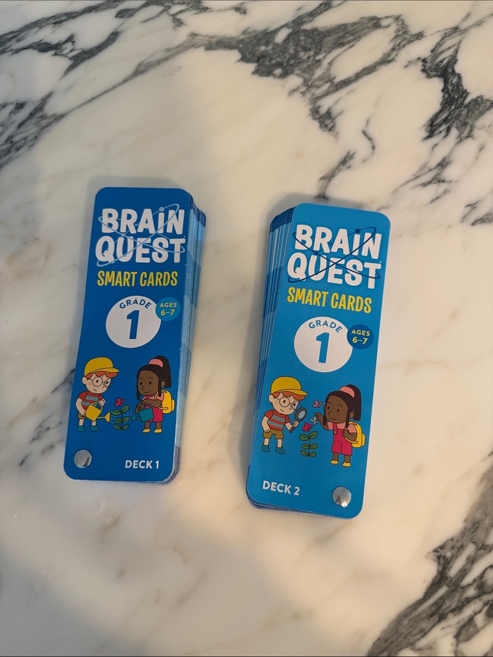 Smart Cards Grade 1 Kids Flash Cards - Blue